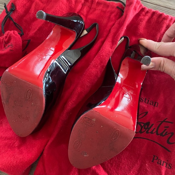 Christian Louboutin Peep Toe Slingback - Picture 5 of 6
